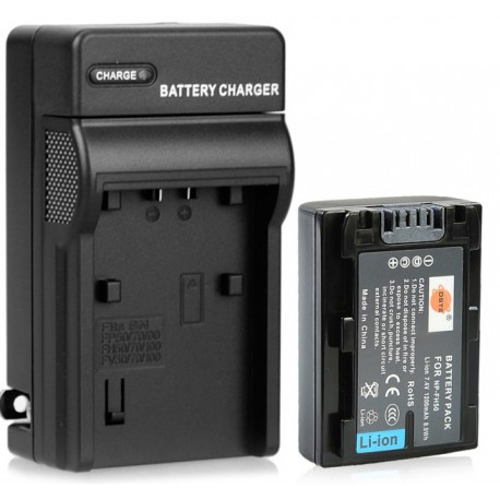 DSTE NP-FH50 Battery + US Plugsss Charger for Sony DSC-HX1, HX100, HX200, A390, A290, A330, A230